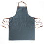 Tablier bleu de serveuse