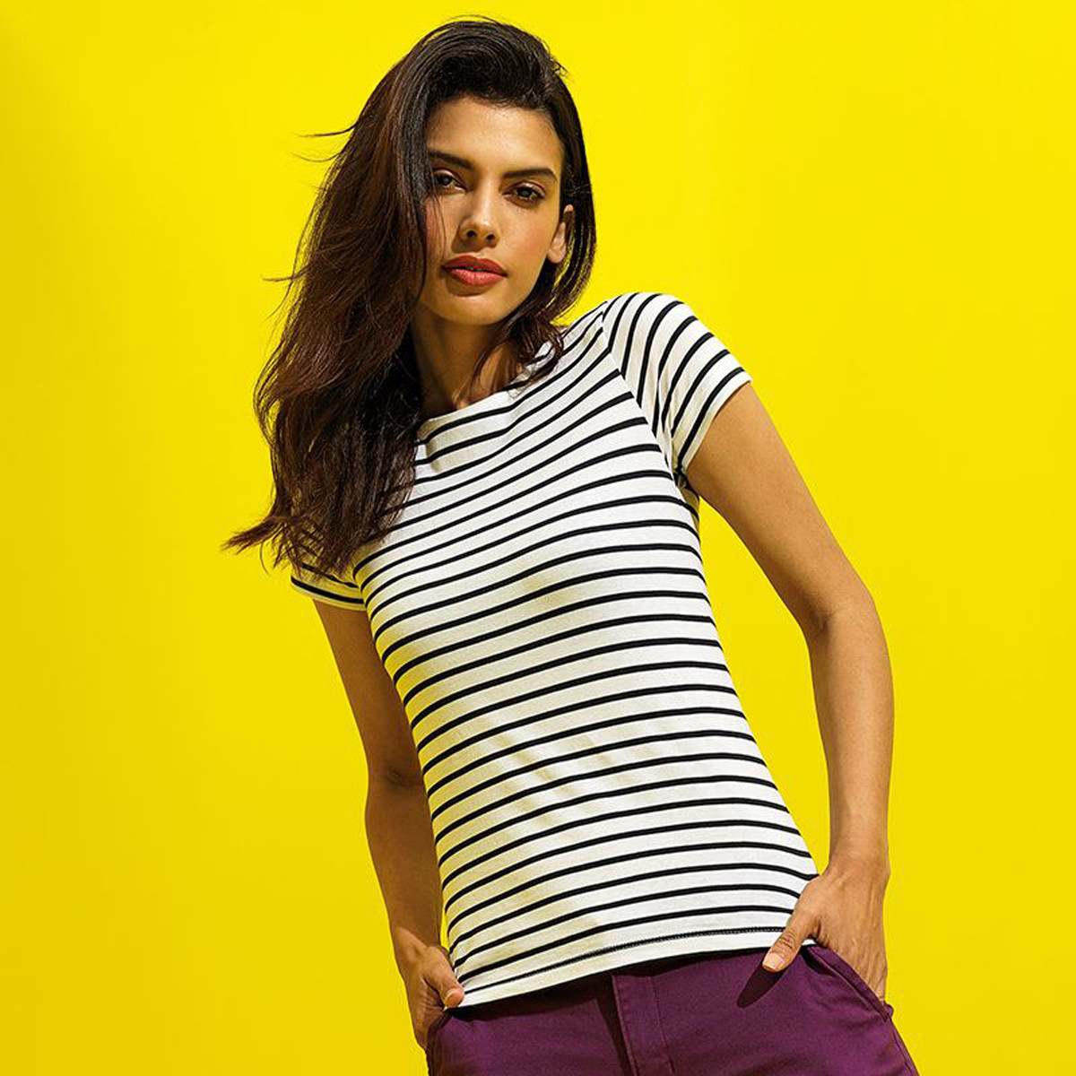 T shirt mariniere cheap femme manche courte
