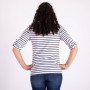 tee-shirt femme stretch rayé