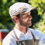 Casquette style Gavroche en canvas