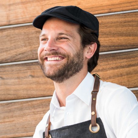 Casquette style Gavroche en canvas