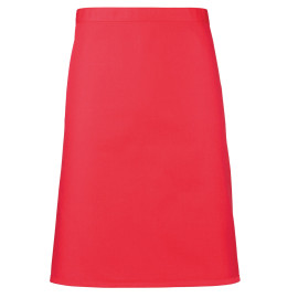 Tablier Demi-chef coloré. Ce tablier court est disponible en de nombreux coloris. il se noue a la taille