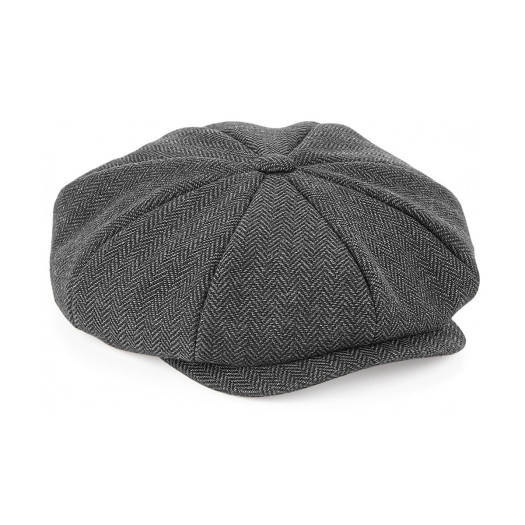 Casquette Gavroche CHARLIE Taille:M-XL Couleur:Charcoal Herringbone