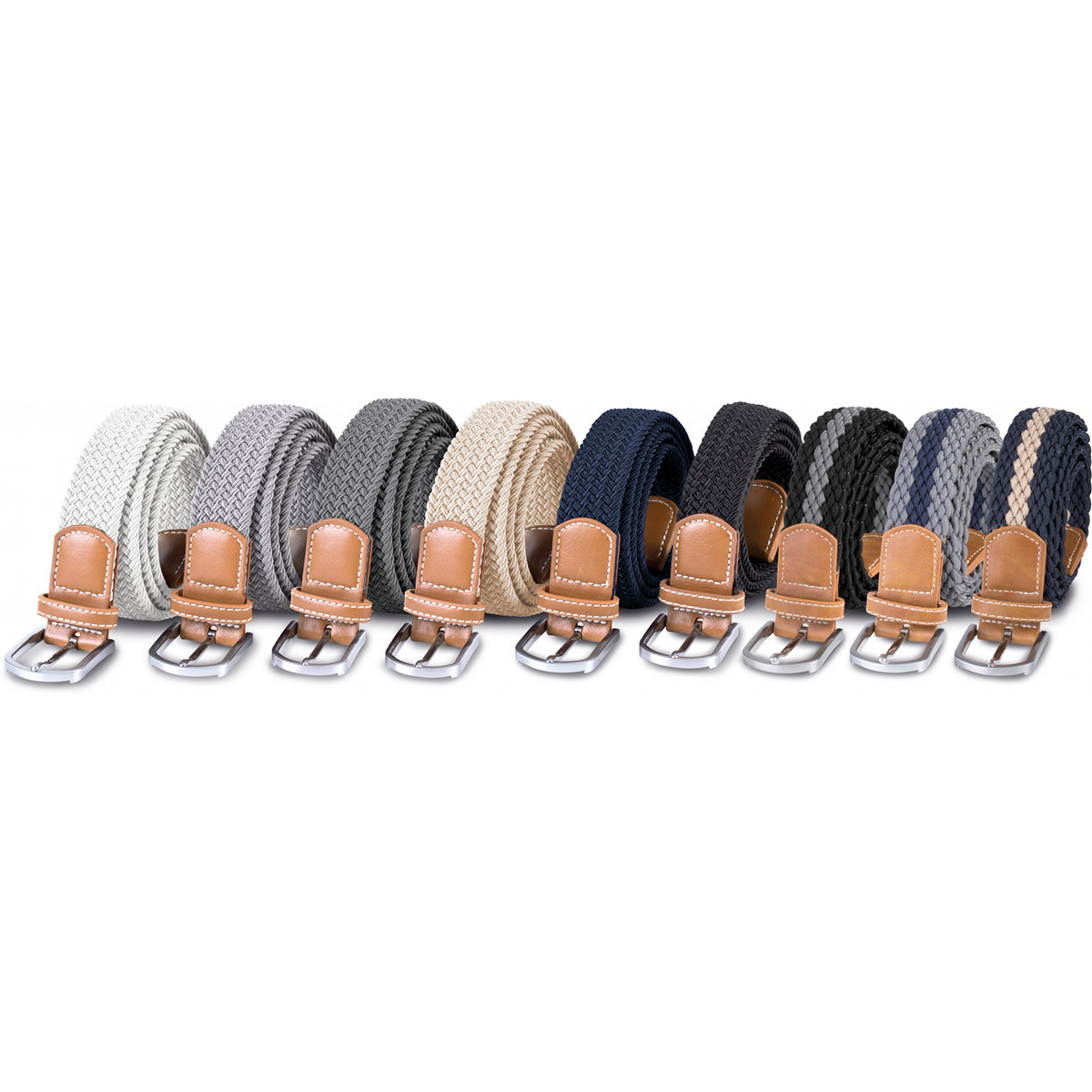 Ceinture tressée Mojito blanc/vert - Le Chic Français