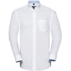 Chemise Oxford lavée manches longues Olivier