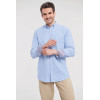 Chemise Oxford lavée manches longues Olivier