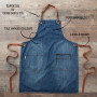 Tablier bleu professionnel 