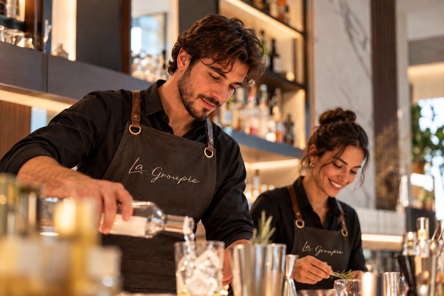 Équipe en tenue professionnelle personnalisée Ma Belle Équipe