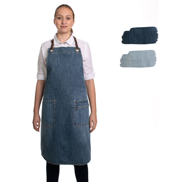 tablier lanières cuir