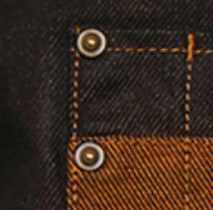 BLACK / TAN DENIM