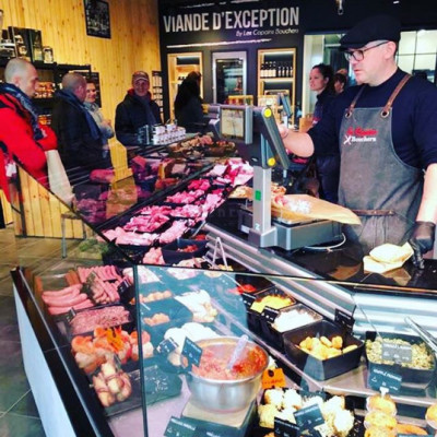 tablier persoonalisé les copains bouchers